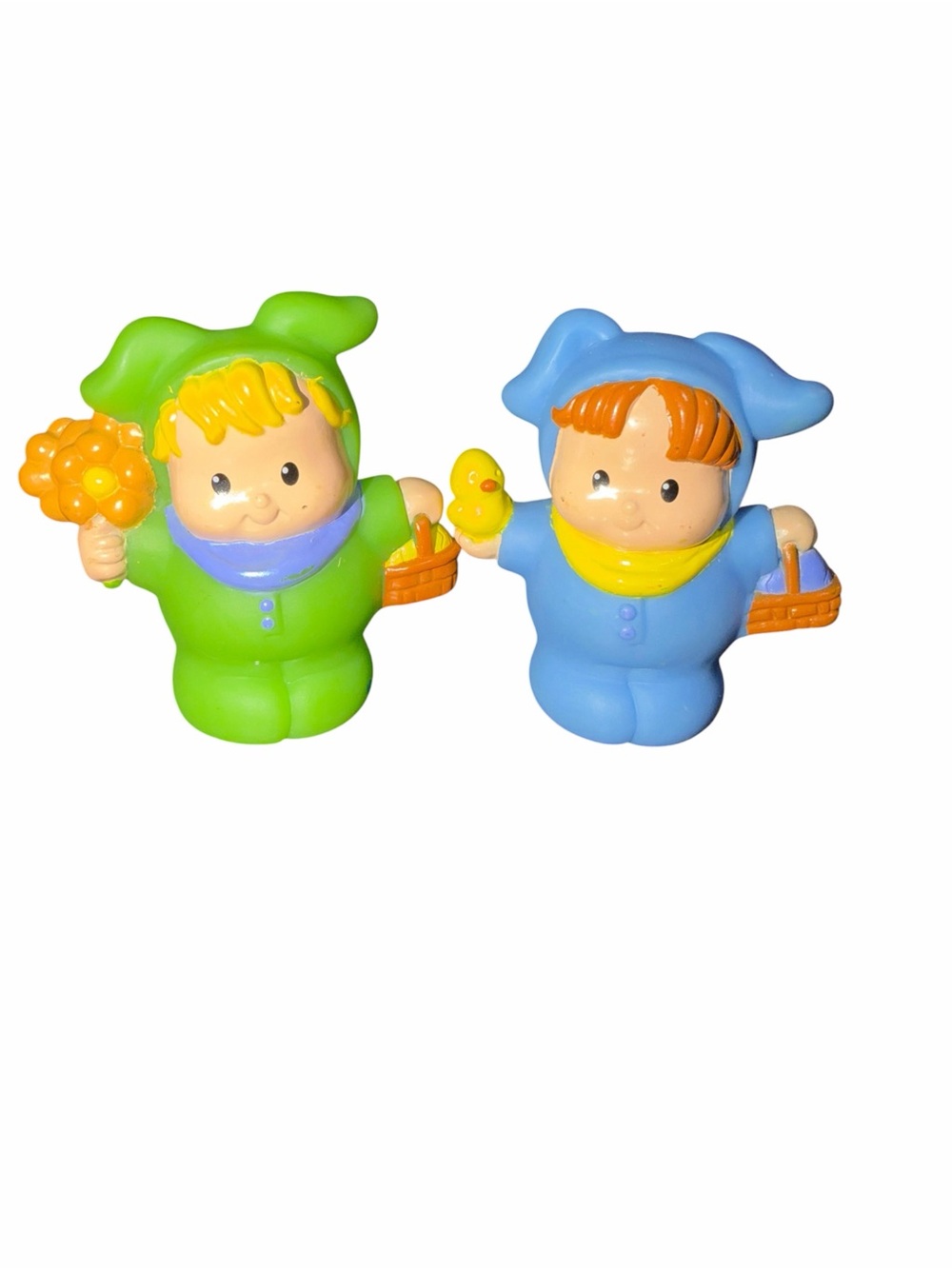 Fisher Price Little People 2002 vintage bundle of 2 Easter figures as bunnies